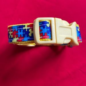 Dog Collar “Autism Awareness” Sz. Small 8”-11” (3/4” wide)
